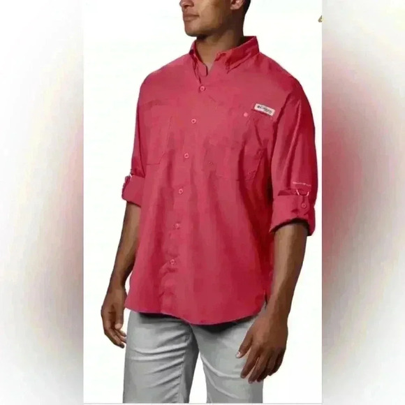 Columbia Men’s PFG Tamiami ll Long Sleeve Fishing Performance Breathable  Shirt - Picture 2 of 16